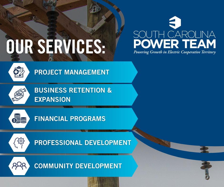 SCpowerteam's tweet image. As we step into 2025, we are looking forward to advancing our mission of powering growth for South Carolina’s electric cooperatives. The South Carolina Power Team is here to provide the expertise to support your growth. Contact us to explore how we can help you meet your goals.