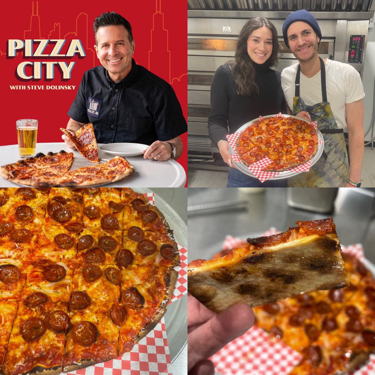 They’re not just photogenic, the husband-and-wife team at Pizz’amici are also accomplished pizza makers. They currently run one of Chicago’s most in-demand pizzerias, where waits for their OG tavern style pizza begin at 4 pm. podcasts.apple.com/us/podcast/piz…