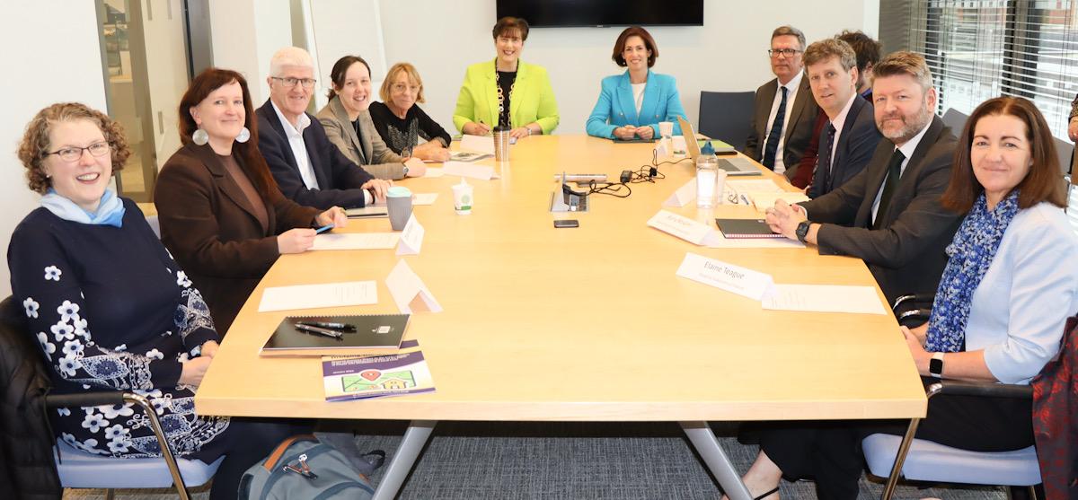 National Disability Services Association (@nationaldisabi4) on Twitter photo NDSA Chairperson, Barry McGinn, & other disability stakeholders met new Ministers <a href="/NormaFoleyTD1/">Norma Foley T.D</a> & <a href="/1Hildegarde/">Hildegarde Naughton</a> to discuss priorities for people with disabilities & the organisations that work with them
Encouraged that Ministers are committed to working in partnership with us. NDSA Chairperson, Barry McGinn, & other disability stakeholders met new Ministers <a href="/NormaFoleyTD1/">Norma Foley T.D</a> & <a href="/1Hildegarde/">Hildegarde Naughton</a> to discuss priorities for people with disabilities & the organisations that work with them
Encouraged that Ministers are committed to working in partnership with us.