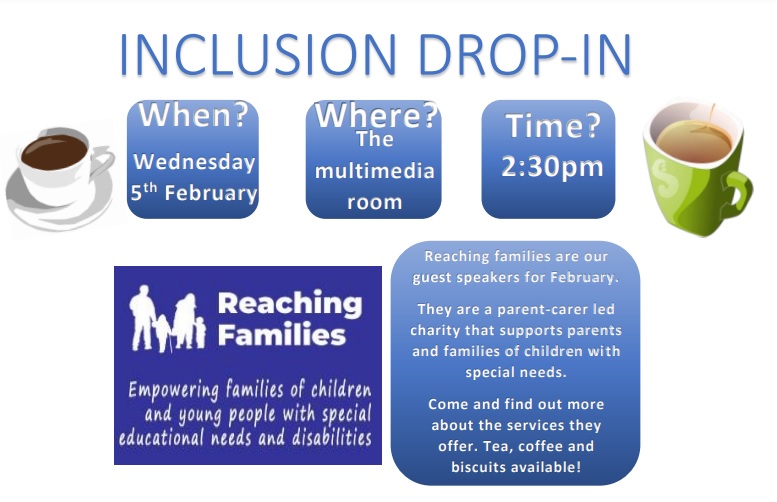 RustingtonCPS's tweet image. Pop on down to our Inclusion drop-in session, tea and biscuits provided!