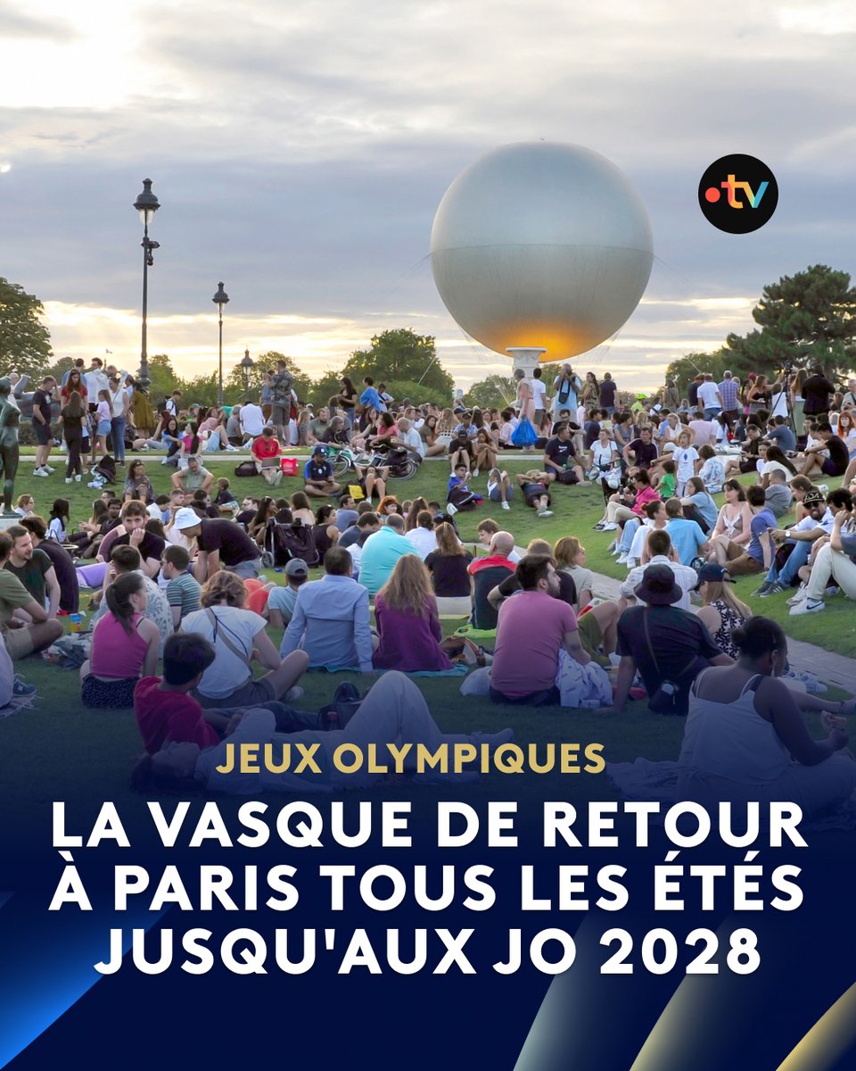 francetvsport's tweet image. 🔥 La vasque sera de retour à Paris tous les étés jusqu&apos;aux JO de Los Angeles !

💡 Symbole des Jeux de Paris, elle sera réinstallée du 23 juin au 14 septembre. Ce sera le cas tous les ans au jardin des Tuileries jusqu&apos;aux Jeux de Los Angeles, en 2028.