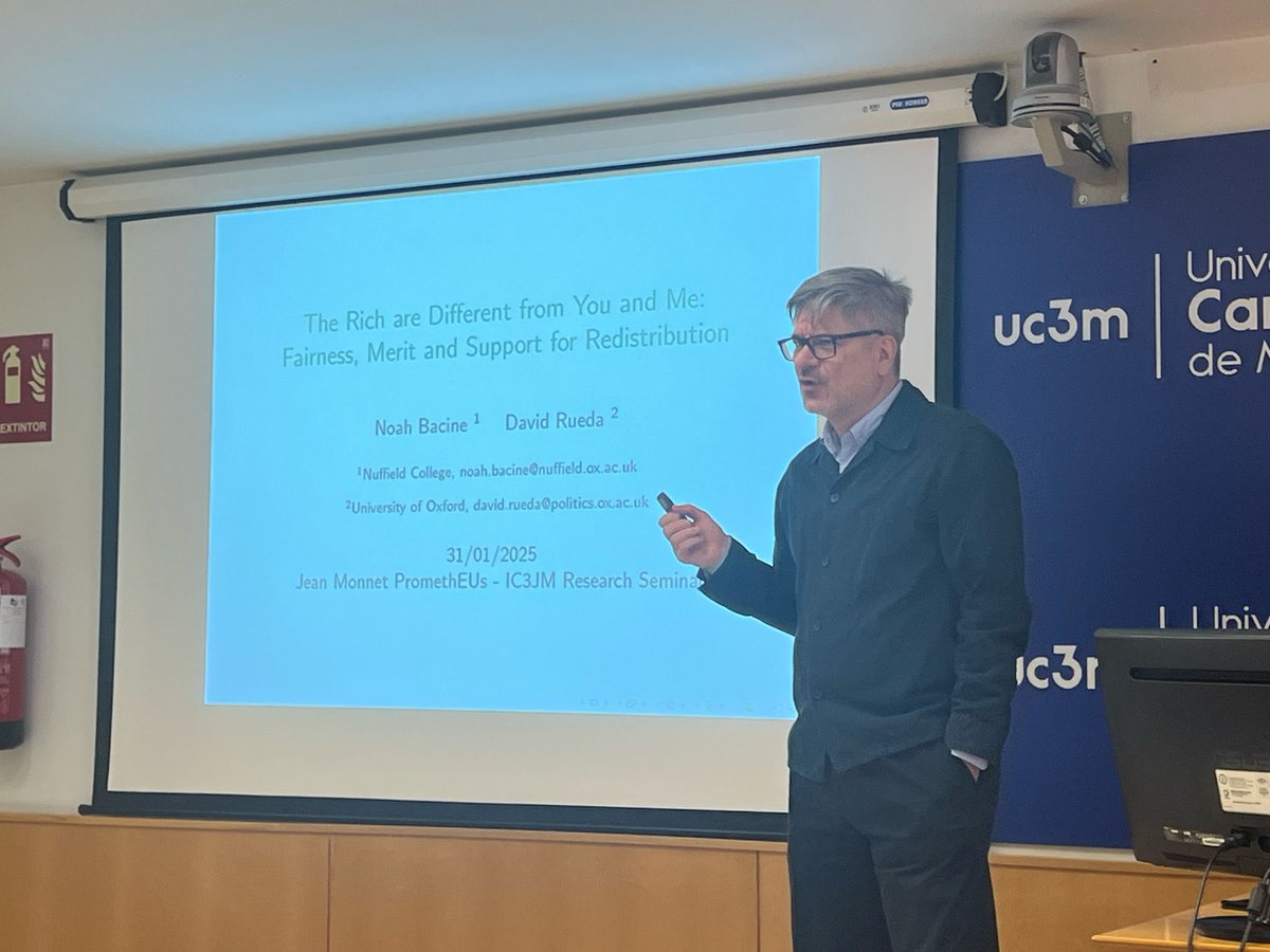 Thanks to D. Rueda for his enigmatic talk on #meritocracy, #fairness and #redistribution 👏🏼👏🏼👏🏼

Find out more about <a href="/ic3jm/">IC3JM · Carlos III - Juan March Institute</a> seminars at: ic3jm.es/actividades/se…