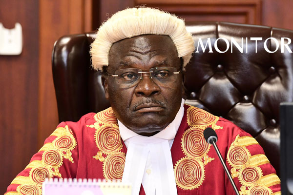 DailyMonitor's tweet photo. "All trials in the General Court Martial, involving civilians, must immediately cease and be transferred to civil courts of law with competent jurisdiction," Chief Justice Alfonse Owiny-Dollo.
#MonitorUpdates 
📸: @abubakerlubowa https://t.co/jkWrqj6G4p