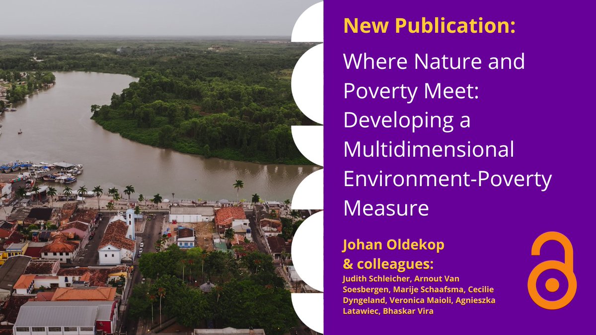 In a new paper by Johan Oldekop and colleagues, theoretical debates about environment-poverty relationships are explored using Brazil as a case study. 

Read the open-access article here: tandfonline.com/doi/full/10.10…