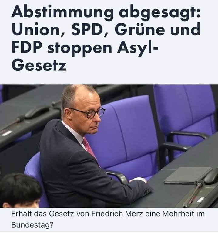 Jetzt wisst ihr, was ihr bekommt wenn ihr einer der Altparteien eure Stimme gebt: NICHTS 🤢
Drum: sei schlau, wähl' blau 💙💙💙💙💙💙💙