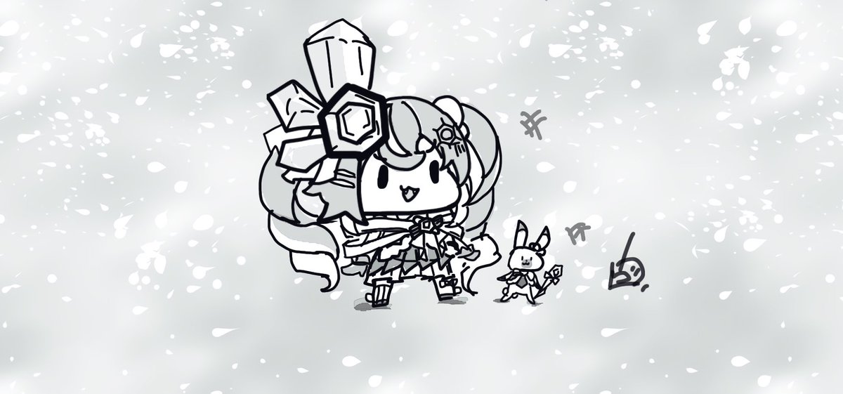 初音ミク ,magical_mirai_miku ,ラビット・ユキネ ,雪ミク 「"本気〃 出すぜ#雪ミク2025 」|ヴォルさん.⚡️✌︎('ω'✌︎ )⚡︎のイラスト