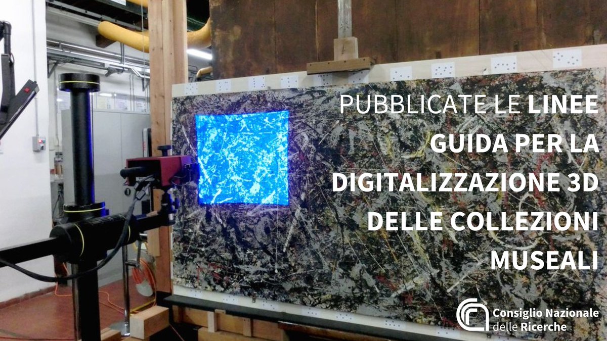 CNR Consiglio Nazionale delle Ricerche (@cnrsocial_) on Twitter photo Pubblicate le linee guida per la #digitalizzazione3D delle collezioni museali redatte da <a href="/IstiCnr_It/">Istituto di Scienza e Tecnologie dell'Informazione</a> e #Cnr_Ispc, in collaborazione con l’Istituto centrale per la #digitalizzazione del #patrimonioculturale del <a href="/MiC_Italia/">Ministero della Cultura</a>
Scorpi di più👇
cnr.it/it/nota-stampa…
<a href="/MC_Carro/">MariaChiara Carrozza</a> Pubblicate le linee guida per la #digitalizzazione3D delle collezioni museali redatte da <a href="/IstiCnr_It/">Istituto di Scienza e Tecnologie dell'Informazione</a> e #Cnr_Ispc, in collaborazione con l’Istituto centrale per la #digitalizzazione del #patrimonioculturale del <a href="/MiC_Italia/">Ministero della Cultura</a>
Scorpi di più👇
cnr.it/it/nota-stampa…
<a href="/MC_Carro/">MariaChiara Carrozza</a>