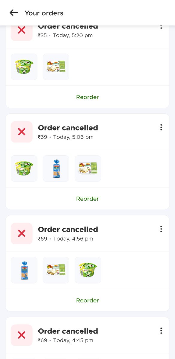 divesshh's tweet photo. @letsblinkit @blinkitcares what is wrong with your app one order gets delivered and other order gets cancelled pls check the adrs of the order that was delivered and check the address or order that is gettng cancelled all r same and im getting refund in form of promo why ? https://t.co/cTnZxQjtVT