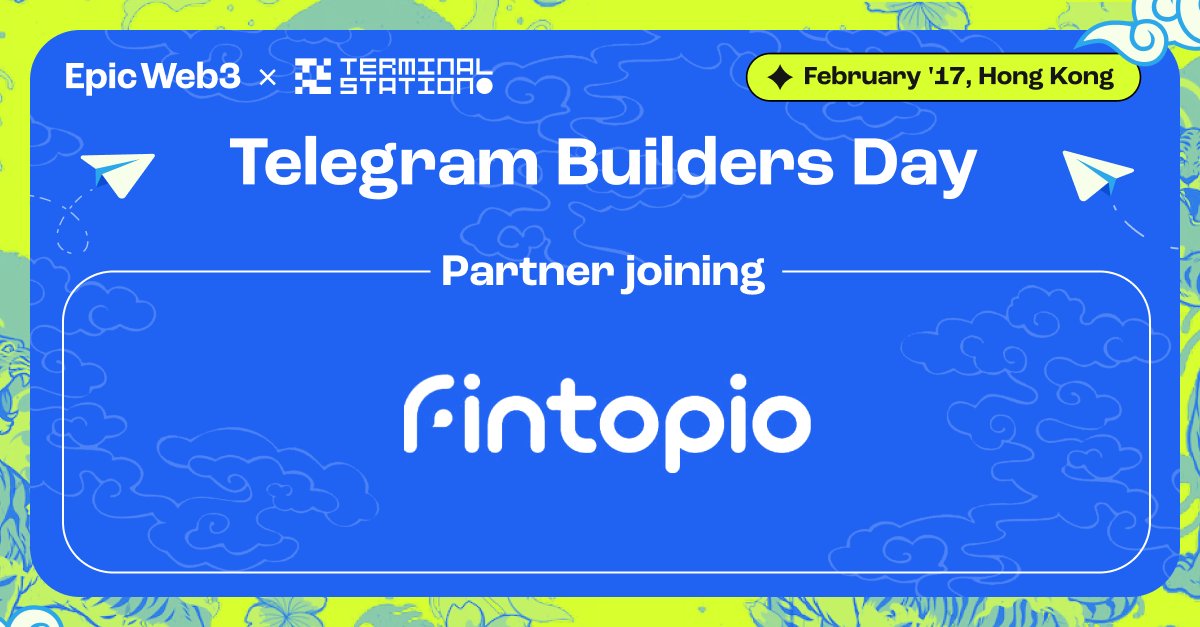 epicweb3's tweet photo. We found the company with both the best X account and a wallet on TON - @fintopio

If you want to meet them and ask, how they make it all soooo gud, come to Telegram Builders Day 😉

📅 February 17th, Hong Kong

Grab a free ticket here:
https://t.co/cuow6w0nIj https://t.co/bFwaPTT60l