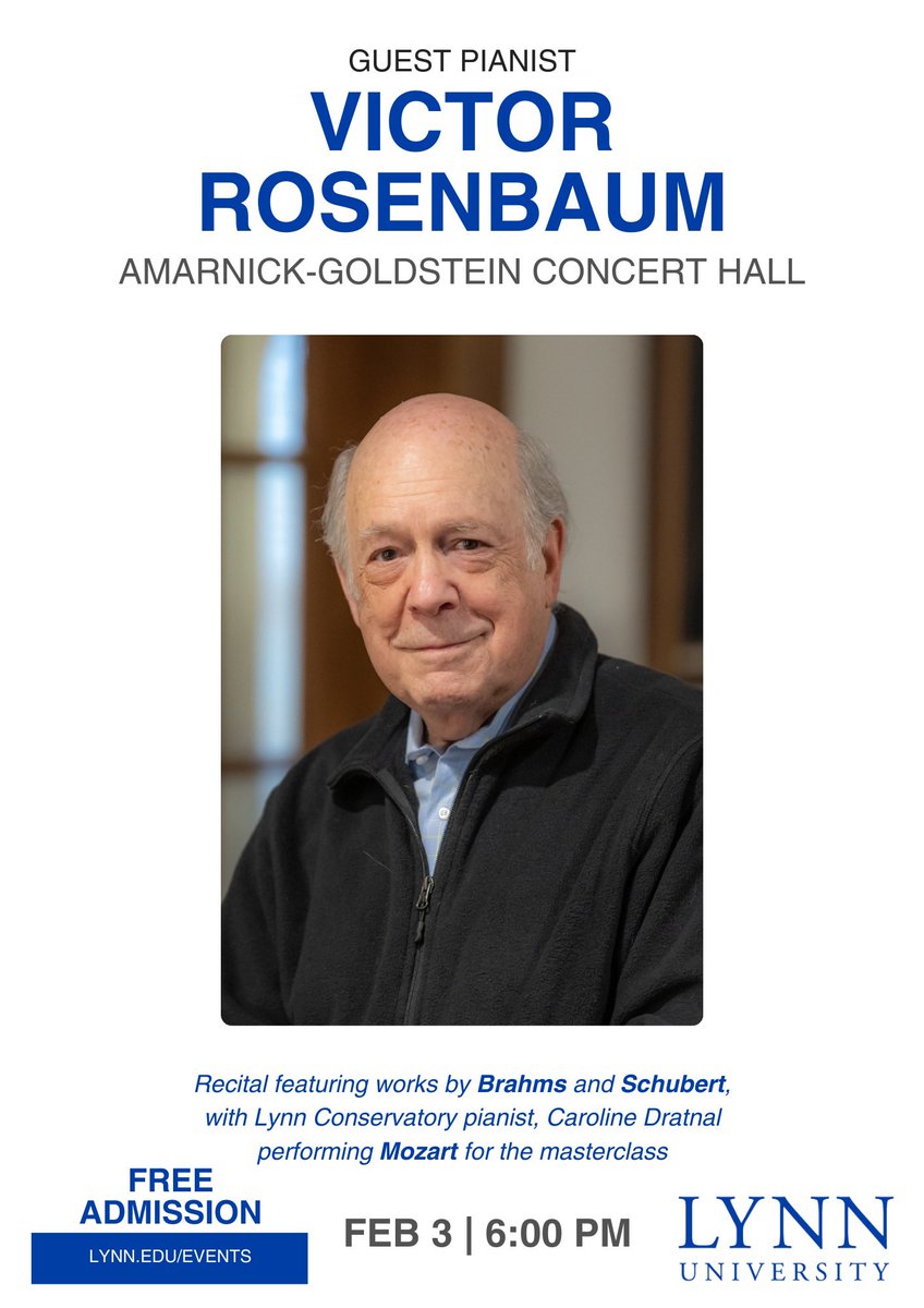 RobertaRust's tweet image. This Monday at Lynn University