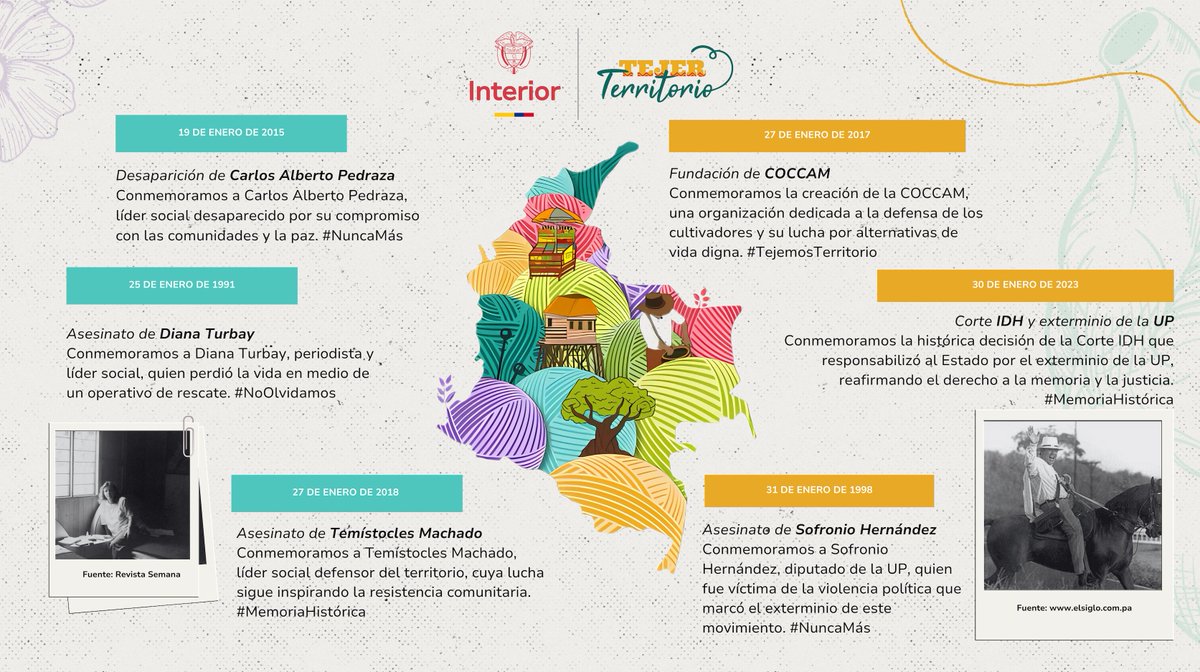 TejerTerritorio's tweet photo. ✨ Tejer memoria es un acto de resistencia y esperanza.
Al recordar, honramos a las víctimas y reafirmamos nuestro compromiso con la justicia y la construcción de un futuro en paz. 🕊️💚 https://t.co/HzbQKrWtNk