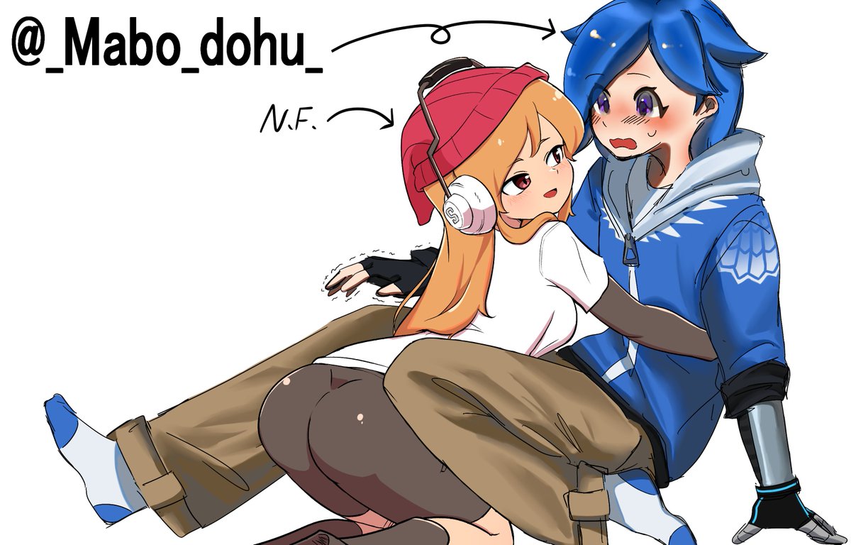 N_Marline_F's tweet photo. I collaborated with @_Mabo_dohu_ 
#smg4fanart 
meggy &amp; tari https://t.co/KCgiTJZwXl