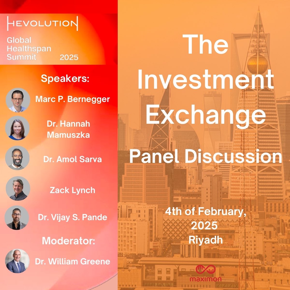Maximon (@maximon_ag) on Twitter photo Maximon at
#Hevolution2025
The countdown is on! In just a few days, the Global Healthspan Summit 2025 organized by the Hevolution Foundation <a href="/hevolution_f/">Hevolution Foundation</a> will bring together world-class experts, investors, and innovators in Riyadh to drive the next wave of longevity Maximon at
#Hevolution2025
The countdown is on! In just a few days, the Global Healthspan Summit 2025 organized by the Hevolution Foundation <a href="/hevolution_f/">Hevolution Foundation</a> will bring together world-class experts, investors, and innovators in Riyadh to drive the next wave of longevity