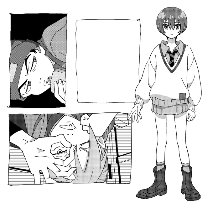 模写途中 