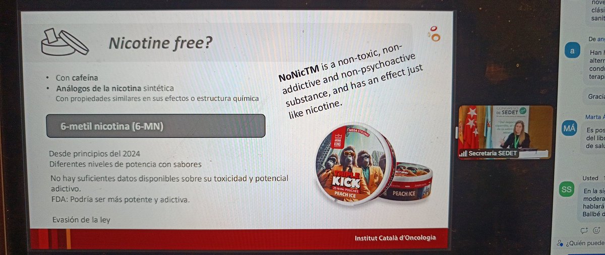 Las bolsas de nicotina es un producto tan nuevo que no hay estudios sobre sus características pero la FDA advierte que podría ser potentemente adictivas 

#CongresoSEDET2025