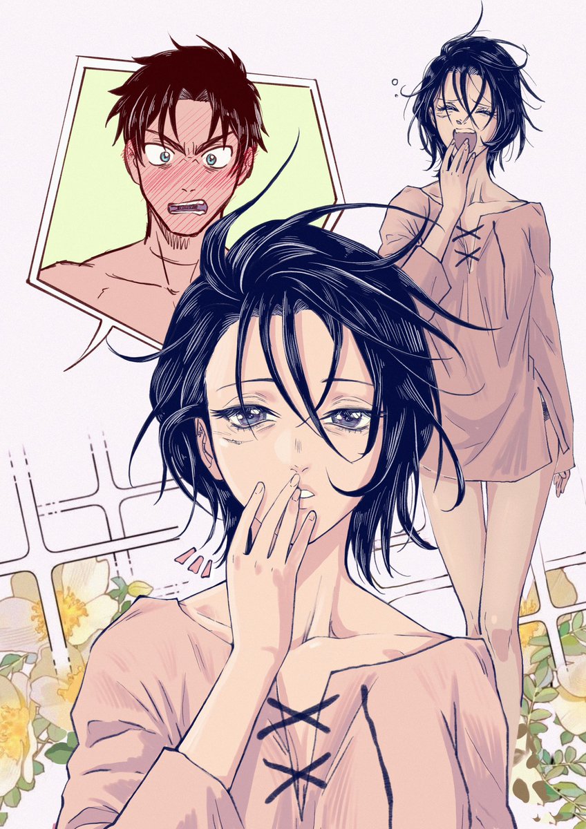 Hagane_no__'s tweet photo. Eremika 💝 https://t.co/Hj94iIO7Rc