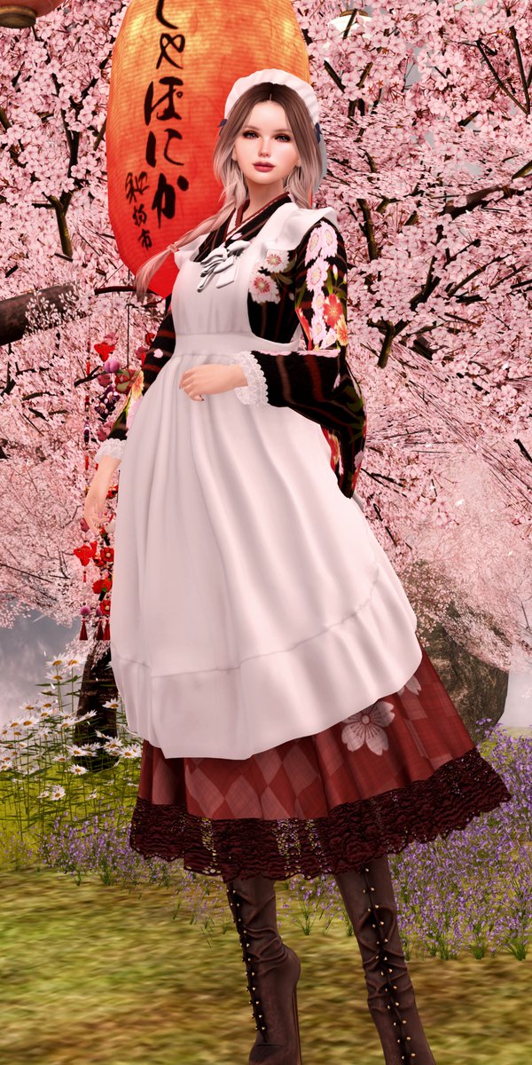 和メイド服が50％OFFと聴きつけ、買っちゃったｗ
前から本店で気になってたの。
撮影はJaponicaのブース。
1月はRLの仕事が忙しく、この撮影も最終日の今日に。
もう一つ、撮っておきたいブースがあったけど、間に合わないかもしれないわねぇ。