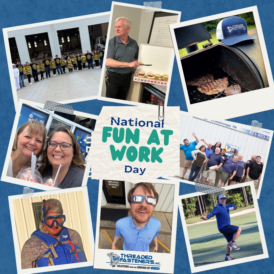 Thread_TFI's tweet image. Happy National Have Fun at Work Day! 

We believe a strong team is built on hard work, shared goals, and a lot of fun along the way. Today, we’re celebrating our employee owners who make each day fun!

#ThreadedFasteners #HaveFunAtWorkDay