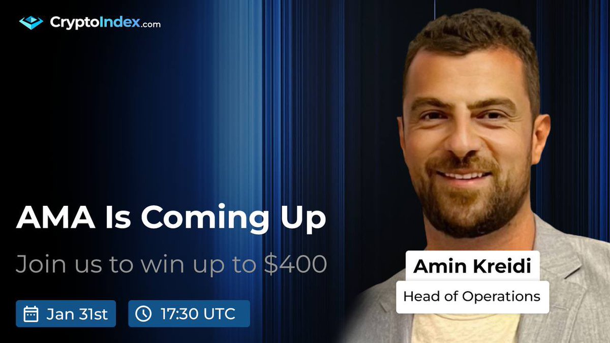 The wait is almost over! In just 5 hours, Amin Kreidi will join us for an exclusive AMA at 17:30 UTC!

🎤 Who is Amin Kreidi?
• Raised over $20M for Web3 projects
• Managed a $300M portfolio
• Expert in strategic partnerships &amp; Middle Eastern expansion
• Master of resource