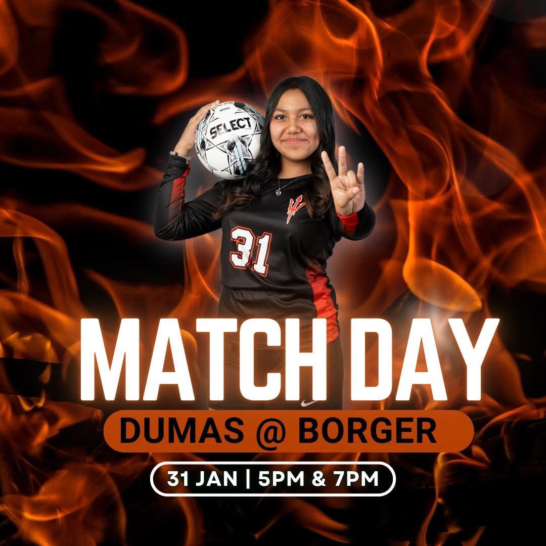 District Match Day #4 we are on the road at Borger varsity kicks off at 5, JV at 7.