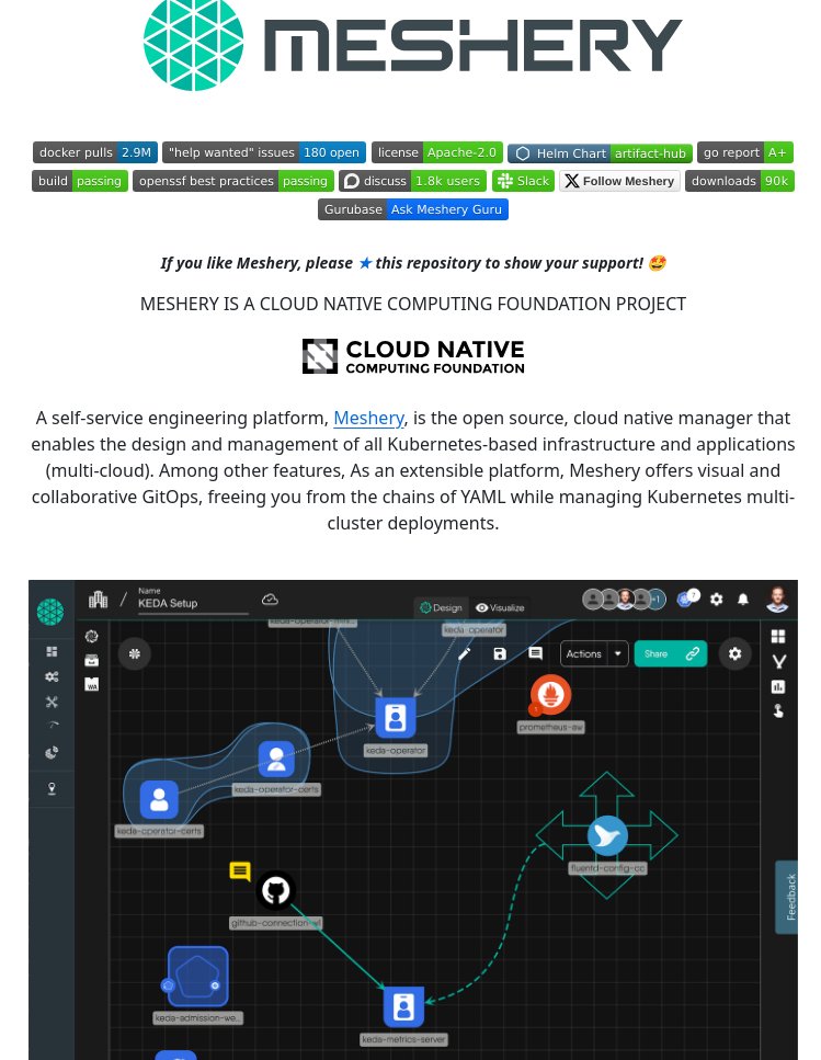tom_doerr's tweet photo. Meshery: Kubernetes management platform https://t.co/qWedk5a4e8