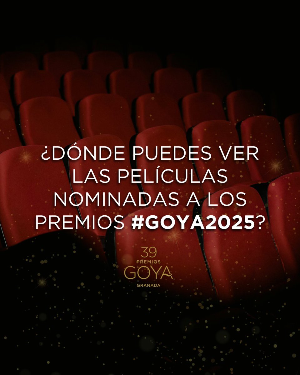 Estamos contando los días para los #Goya2025, ¡no queda nada para vernos en Granada! 💚 Si aún no has visto las películas y cortos nominados, aquí te dejamos una guía para que te organices este fin de semana 🎬📺