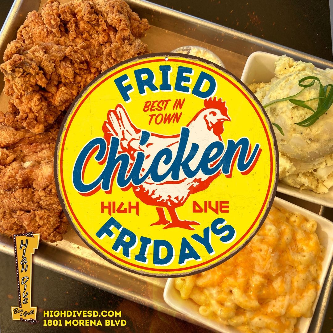 FRIED CHICKEN FRIDAY IS HERE, BABY! 🍗🔥 

Crispy, golden, finger-lickin’ PERFECTION. Pair it with a cold drink and your crew, and you’ve got the recipe for an EPIC night. DON’T WALK—RUN!!! 🏃‍💨 LET’S GO! 🎉