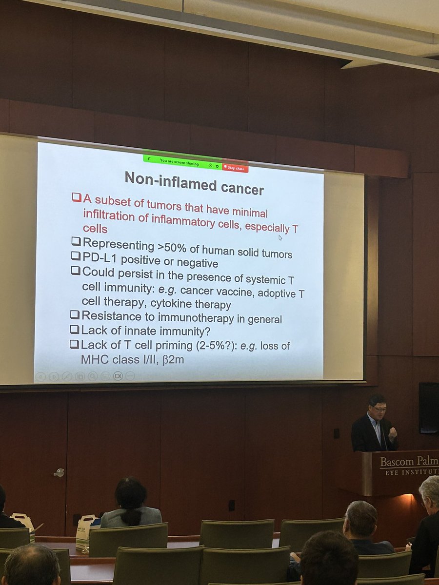 Kyle Edwards (@kyle__edwards) on Twitter photo Great seminar on the “Immunology of non-inflamed cancer” by cancer immunotherapy pioneer Dr. Lieping Chen of <a href="/YaleMedicine/">Yale Medicine</a> Great seminar on the “Immunology of non-inflamed cancer” by cancer immunotherapy pioneer Dr. Lieping Chen of <a href="/YaleMedicine/">Yale Medicine</a>