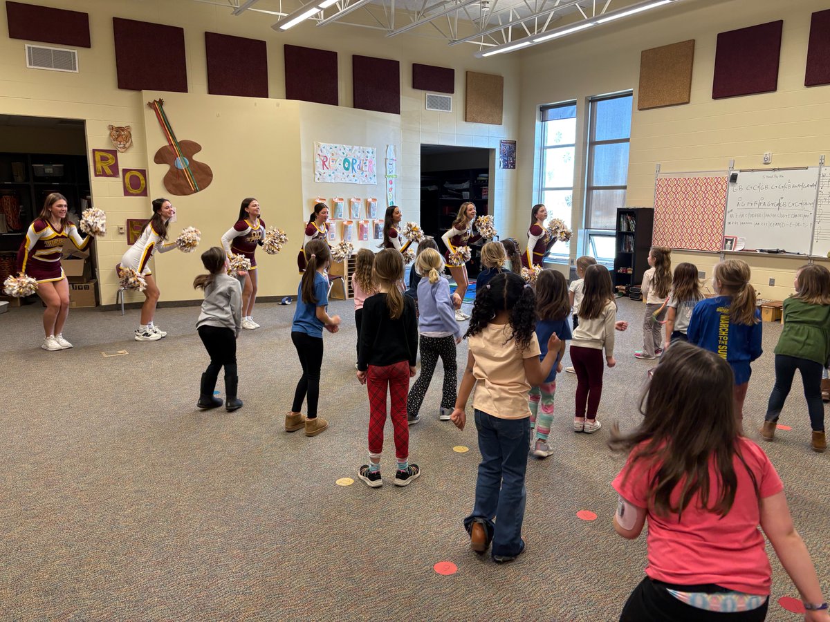 We enjoyed cheering with students at Freedom Elementary for Learner Interest Day!