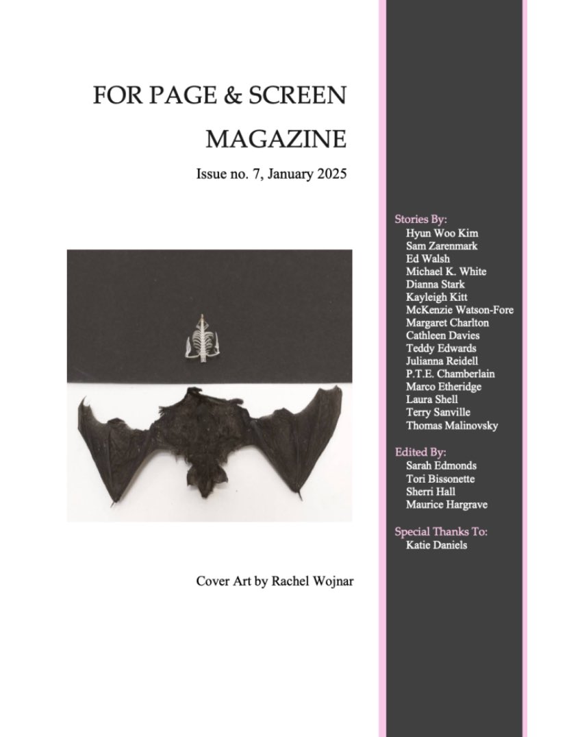 For Page And Screen—Issue 7 Out Now! (@forpage_screen) on Twitter photo Issue 7 of For Page & Screen Magazine is now available on our website! We’re extremely excited to share all of these wonderful stories with you—we hope you’ll love them as much as we do! ❤️❤️
forpageandscreen.com/for-page-scree… Issue 7 of For Page & Screen Magazine is now available on our website! We’re extremely excited to share all of these wonderful stories with you—we hope you’ll love them as much as we do! ❤️❤️
forpageandscreen.com/for-page-scree…