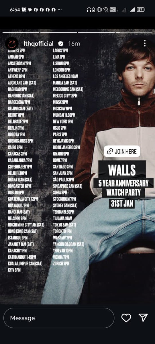 3zza_izz's tweet image. #walls
I really thank u @Louis_Tomlinson for being there for us♥️