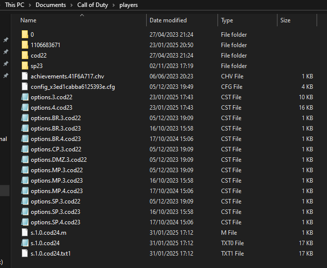 MA77Y_C's tweet photo. @MurkFPSHub My folder looks like this can I delete some of these?? https://t.co/pv5F3N9AJo
