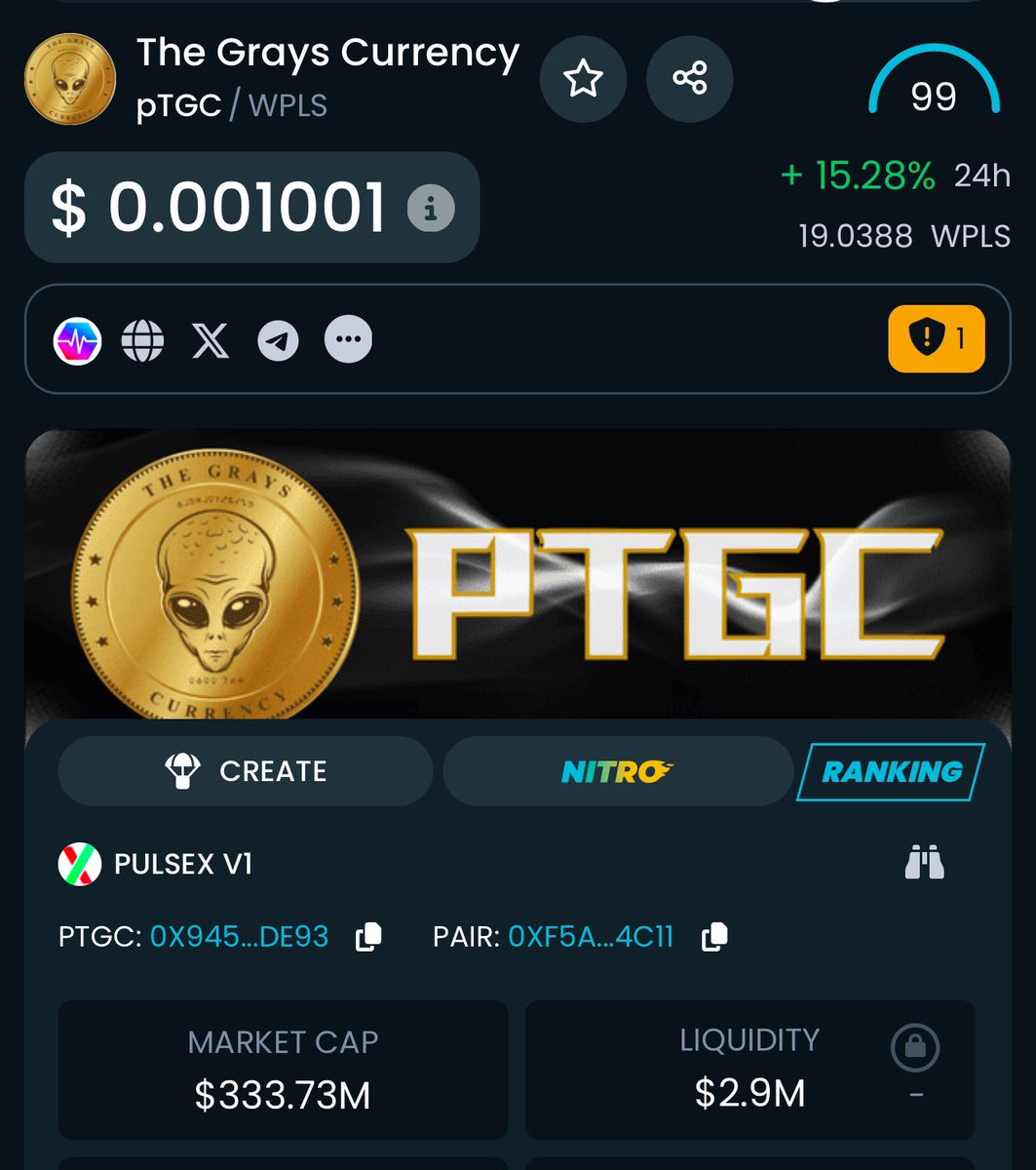 $pTGC just dropped another zero. Congratulations to all the Grays; this is just the beginning.

I wanted to make this post about something much more important, though. This is all only possible thanks to RH. Without him, none of this would exist; without his amazing blockchain
