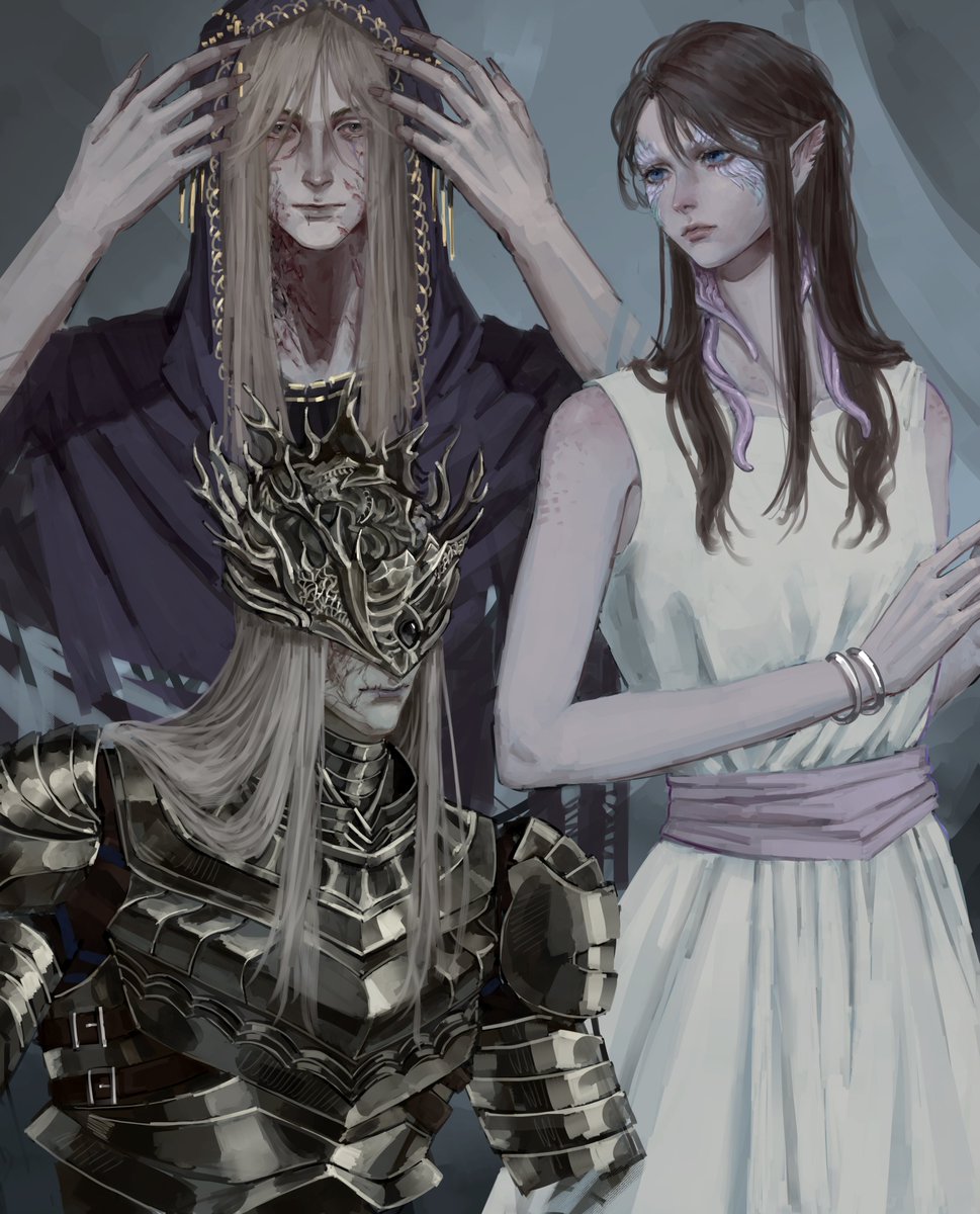 Nippemeow's tweet image. Some practice sketches with DS3 characters (づ ᴗ _ᴗ)づ♡ #DarkSouls #fanart