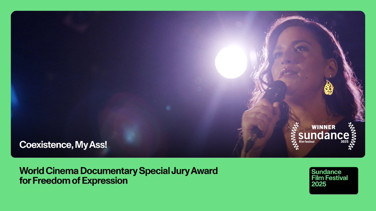 🏆 The World Cinema Documentary Special Jury Award for Freedom of Expression goes to “Coexistence, My Ass!”.
