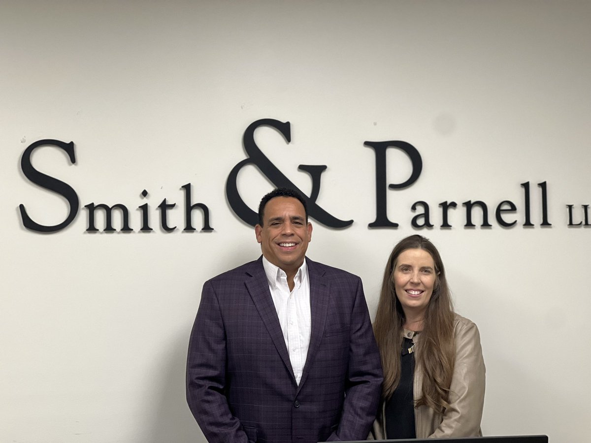 Today is Smith &amp; Parnell’s 20 year law firm anniversary! Who would have thought this crazy idea would have  worked. I’m proud to share this journey with Malia, my incredible law partner. Thank you for being part of our story, and cheers to many more years of excellence!