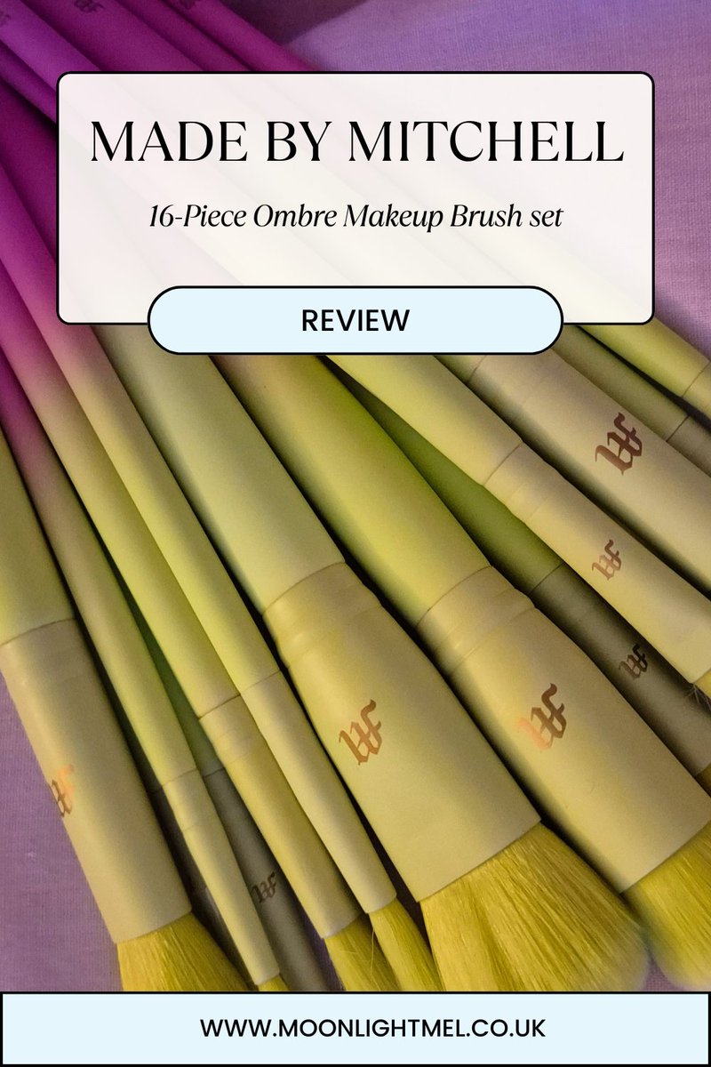 revertessence's tweet image. New post: Made by Mitchell 16 piece ombre brush set review - Are they any good?

Check out my post

moonlightmel.co.uk/2025/01/made-b…

#BloggersHutRT #bbloggers #bblogrt #theclqrt
@BloggersHut #madebymitchell #makeup #makeupartist 
@BloggersTribe @_TeamBlogger #teamblogger