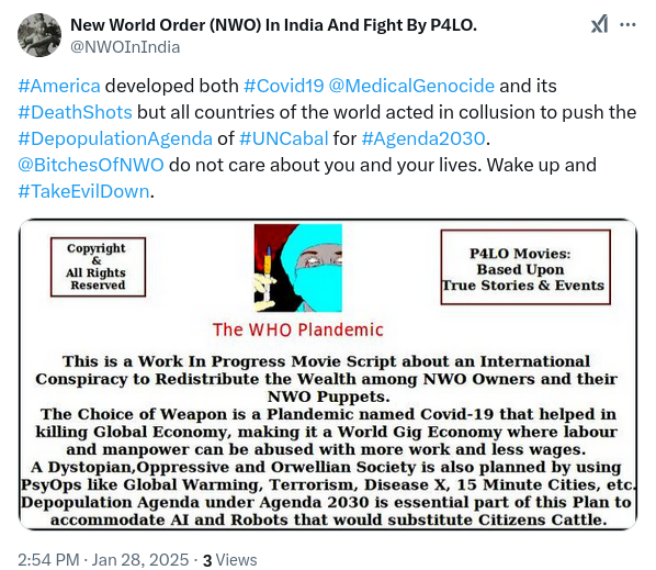 TrustNWOScience's tweet photo. #America developed both #Covid19 @MedicalGenocide and its #DeathShots but all countries of the world acted in collusion to push the #DepopulationAgenda of #UNCabal for #Agenda2030. @BitchesOfNWO do not care about you and your lives. Wake up and #TakeEvilDown. https://t.co/3fR9TNsNeS