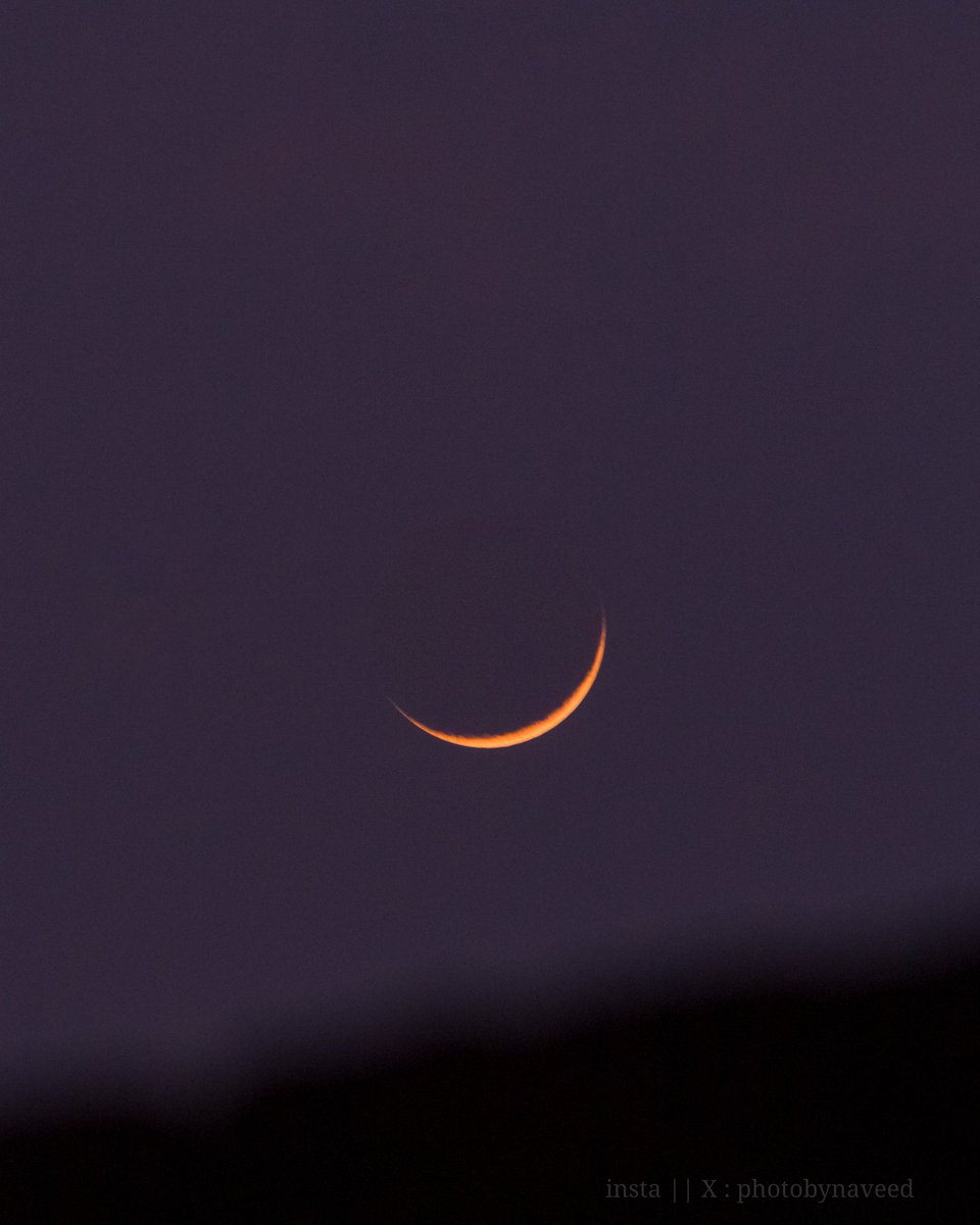 photobynaveed's tweet photo. Beautiful Crescent Moon 2nd Sha'ban 💙 🌙  RAMZAN expected To start 1st March 2025🥺 https://t.co/OPAc8ZPAVL