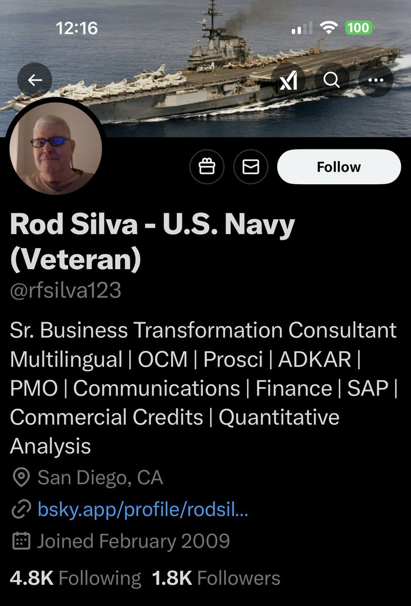 Please give <a href="/rfsilva123/">Rod Silva - U.S. Navy (Veteran)</a> a follow and a repost or shoutout to show our appreciation for his service.

US Navy Veteran 

Thank you for your service.  We appreciate you.