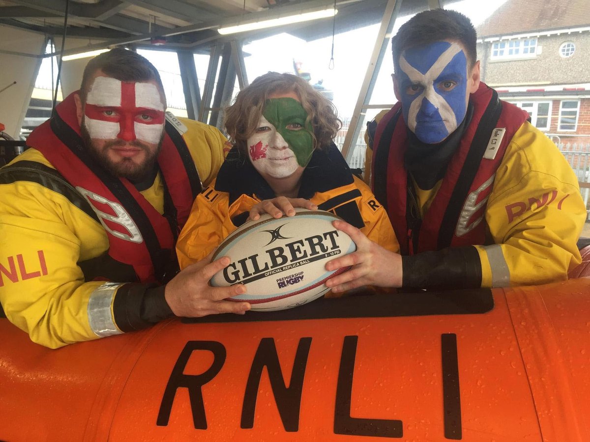 Several different flags waving among our <a href="/RNLI/">RNLI</a> volunteer crew as the #SixNations2025 gets underway with plenty of camaraderie and maybe some tears. However when the pager sounds they are ‘one crew’ to help save lives at sea. Who are you supporting? 🏴󠁧󠁢󠁥󠁮󠁧󠁿 🏴󠁧󠁢󠁷󠁬󠁳󠁿 🏴󠁧󠁢󠁳󠁣󠁴󠁿 🇮🇹 🇫🇷 🇮🇪