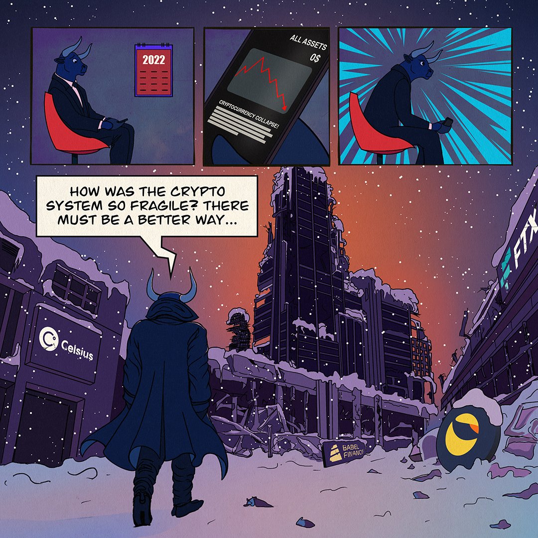 📖 Chapter 1: Failures of the Past 📖

Sadly, we've all felt it — that sinking feeling of portfolios evaporating. Crypto's history is littered with market crashes and protocol failures. We don't want to repeat the mistakes of Crypto Winters past. There must be a better way...