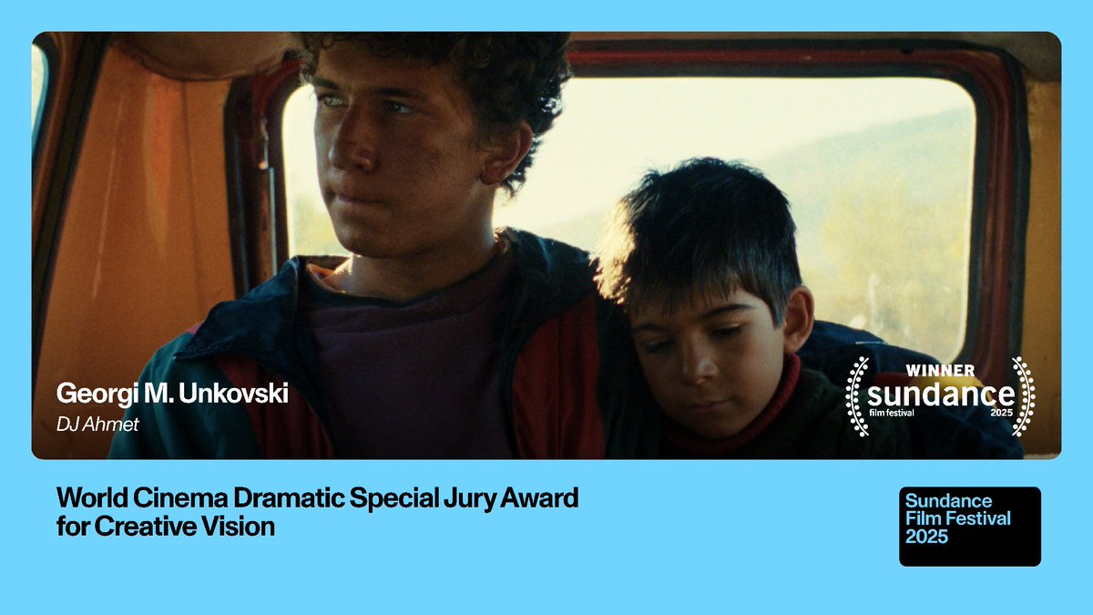 🏆 The World Dramatic Special Jury Award for Creative Vision goes to Georgi M Unkovski for “DJ Ahmet.”