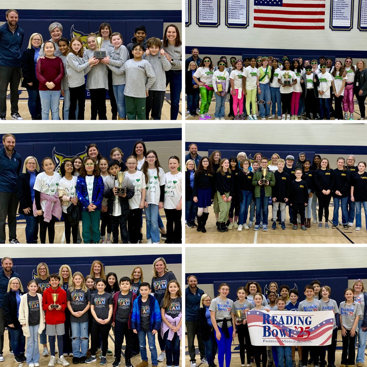 Congratulations to the winners of the 2025 Cherokee County School District Reading Bowl!  Little River ES earned first place in the elementary school competition, with Hickory Flat ES placing second and Indian Knoll ES winning third place.  E.T. Booth MS, for the fourth