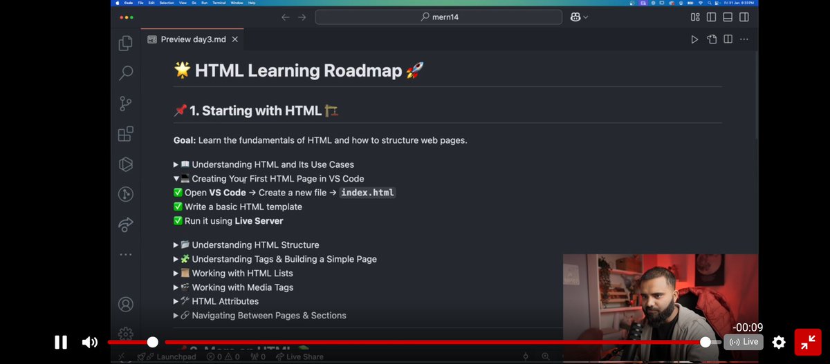 Lakshay2709's tweet image. &quot;Day 3: Deep dive into the basics of HTML! Understanding structure, tags, and elements—the foundation of every web page. Excited to build more! #SheryiansCodingSchool #Day3 #HTMLBasics&quot;