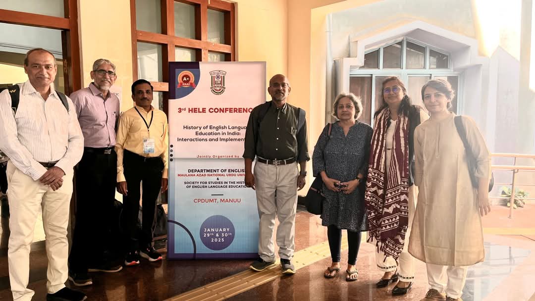 It was gr8 to be at the 3rd HELE India Conference on the "History of English Language Education in India: Interactions and Implementation"  Maulana Azad National Urdu University on 29-30 January 2025.   
Website of the HELE Society was also launched. #HELE
helesociety.org