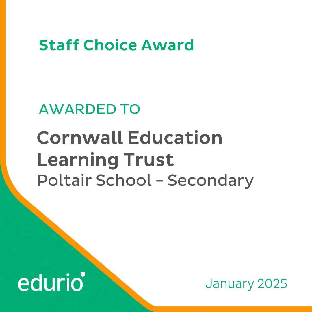 🎉 We’re proud to announce that Poltair has been recognised as one of the Top 10 Schools Nationally for Staff Satisfaction! 🏆

This recognition is based on the annual Edurio Staff Survey, reflecting our strong sense of community and positive working environment.

#WeArePoltair