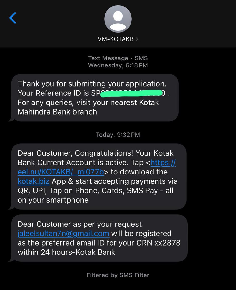 chaitrabv6's tweet photo. @KotakBankLtd @kotakneo 

Hi team,

I received a message on 29th Jan 2025 saying bio metric authentication is completed. Later I got a message again saying that my number is verified. Later today I received a message saying that my number is added for CRN. https://t.co/xNTXPLqGUA