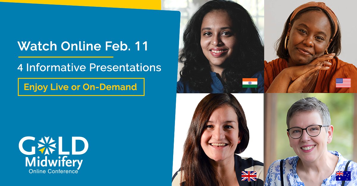 Learn live with these experts on Feb 11 plus access recordings at your own pace!
Dive into 17.5+ hours of accredited education Feb 3 - May 2 at #GOLDMidwifery2025! Connect with the latest education covering leading &amp; emerging topics in #midwifery care: goldmidwifery.com/conference/reg…