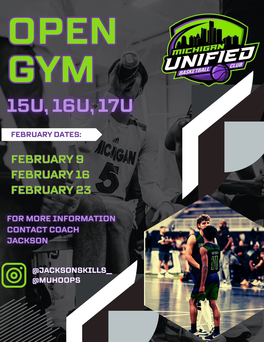 Michigan Unified Basketball Club 🟣🟢⚫️ (@michiganunified) on Twitter photo 